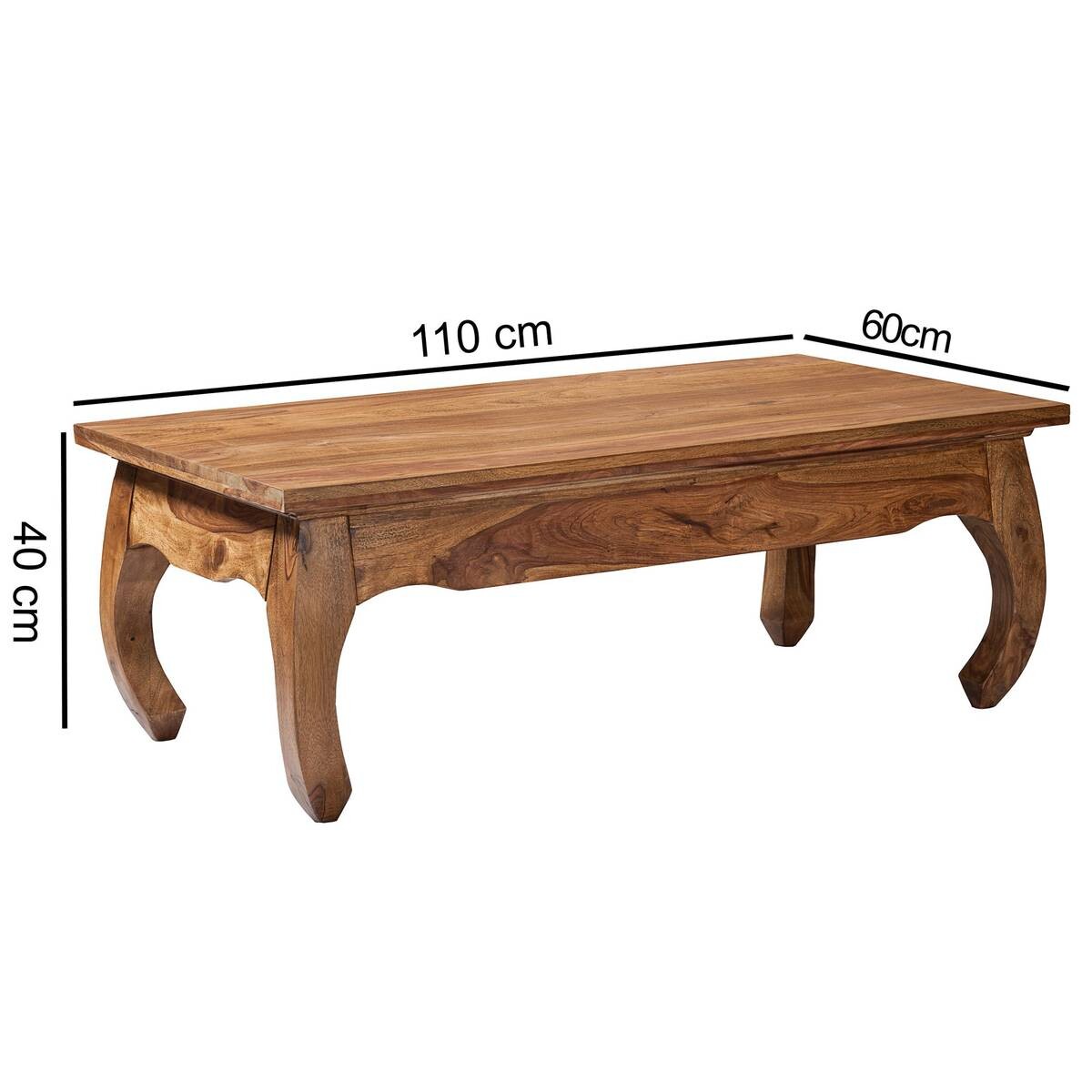 Wohnling Couchtisch braun B/H/T: ca. 110x60x40 cm