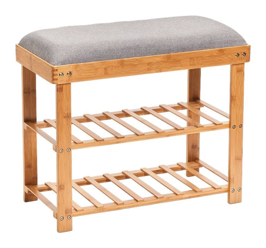 Zeller Schuhregal natur Bambus B/H/T: ca. 60x50x29 cm