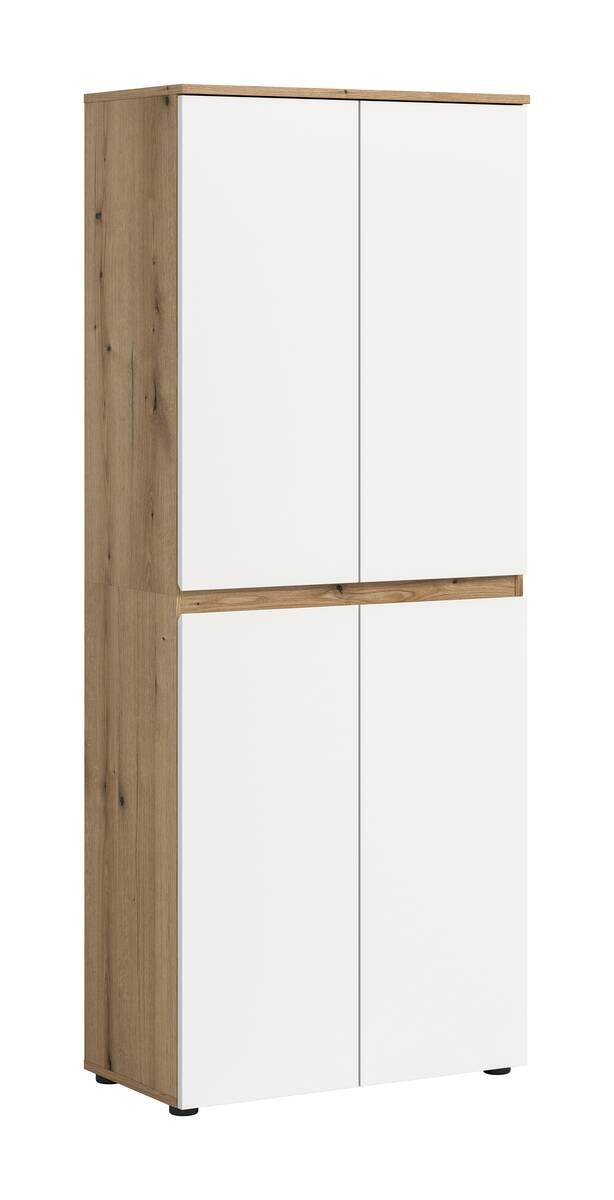 Schrank SCARPA Evoke Oak Nachbildung weiß B/H/T: ca. 70x175x37 cm