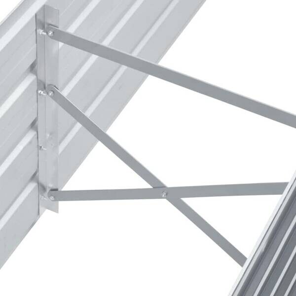Hochbeet grau Stahl B/H/L: ca. 40x45x160 cm