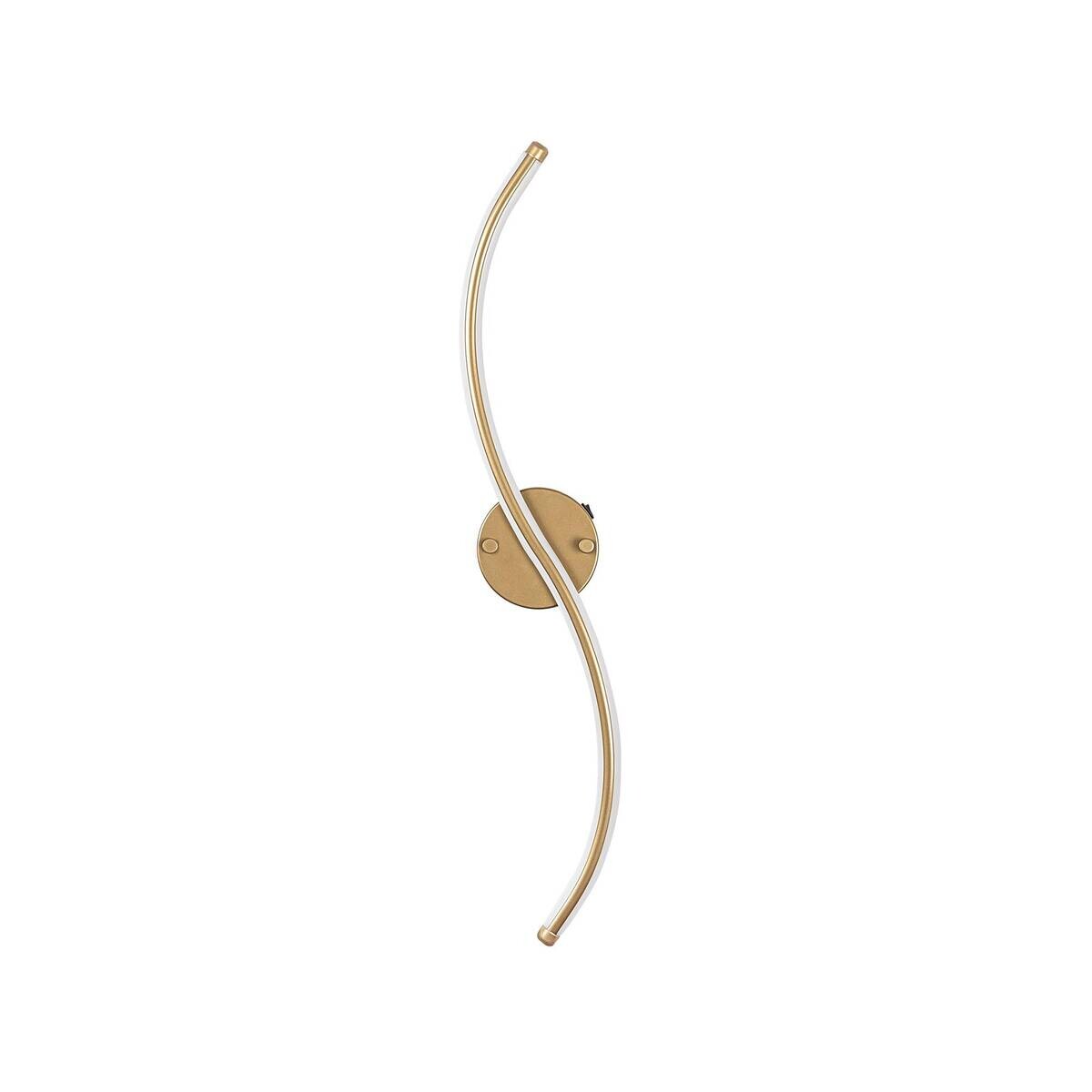 Opviq LED-Wandleuchte gold Metall B/H/T: ca. 10x67x5 cm