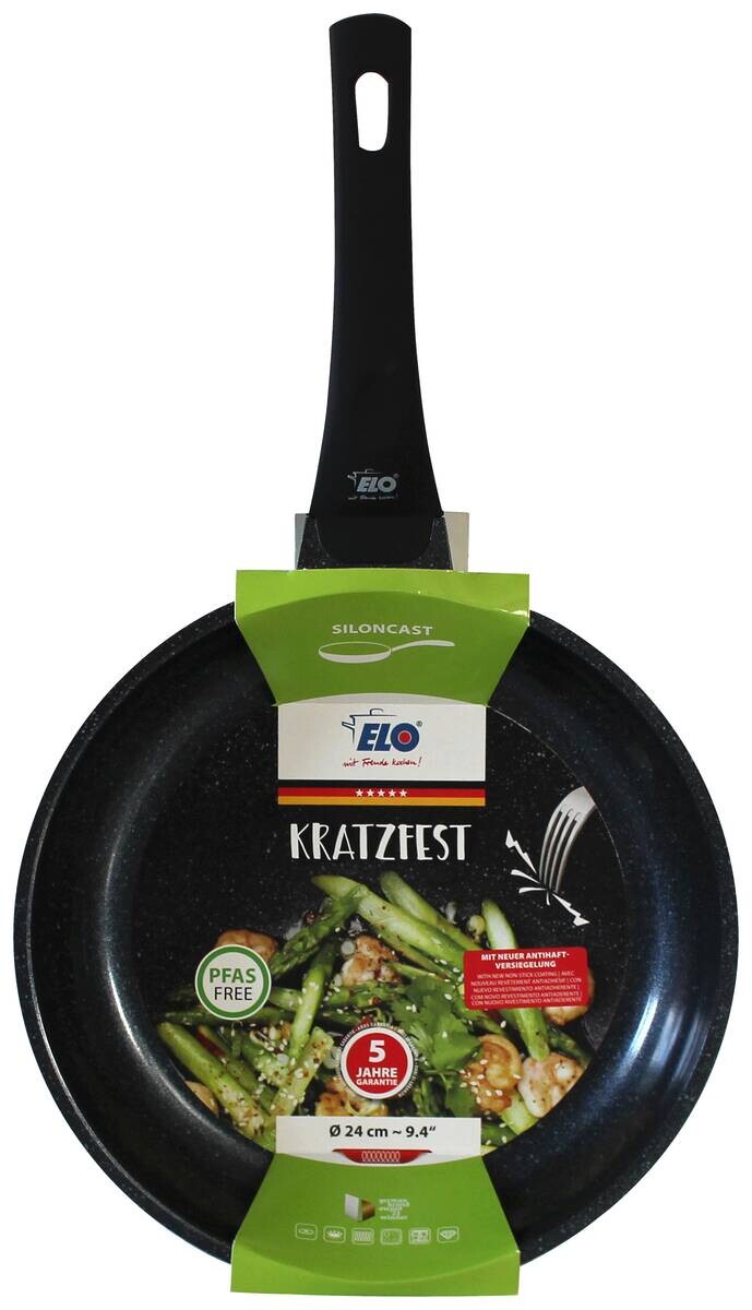 ELO Pfanne schwarz Aluminium