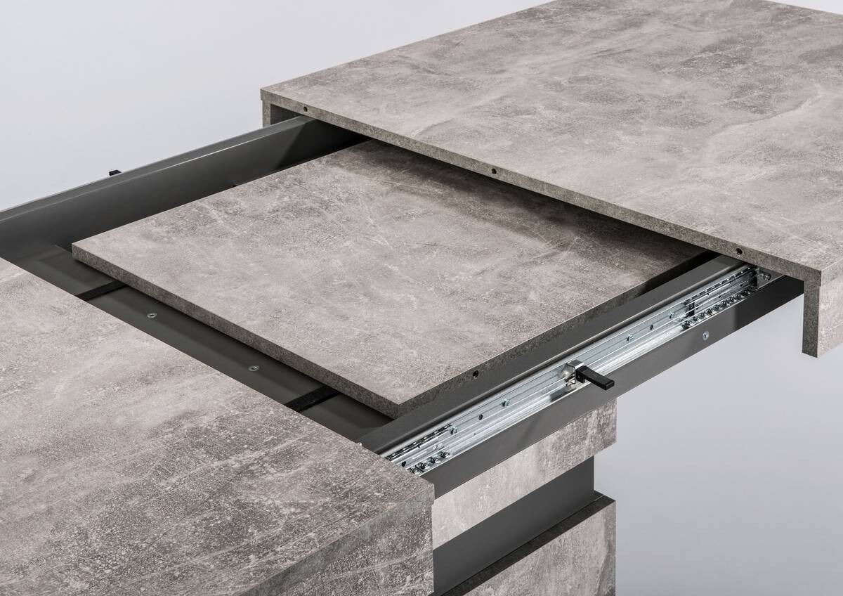 Tisch MATTHEW Beton Optik anthrazit B/H/T: ca. 160x75x90 cm