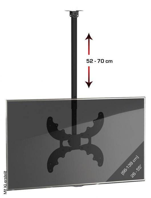 VCM Deckenhalterung Deckenhalterung schwarz