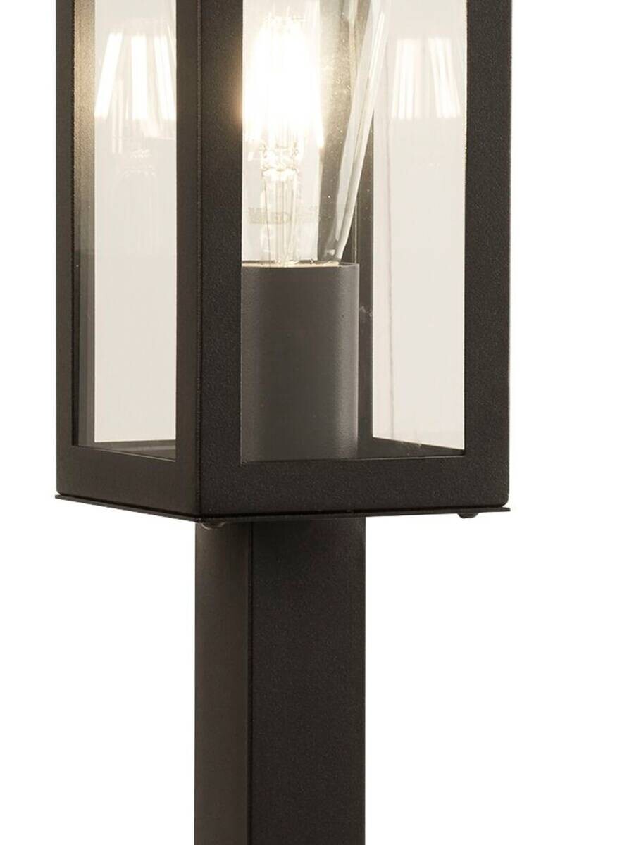 Außenleuchte klar schwarz B/H/L: ca. 10x45x10 cm