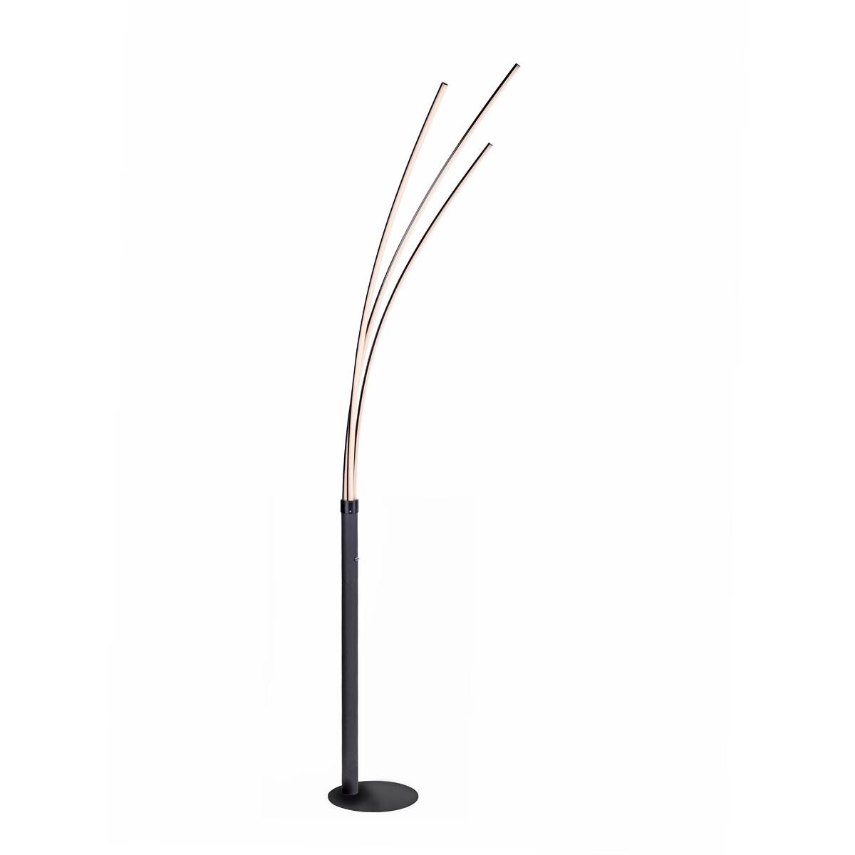 Just Light Stehlampe MAJA 15383-18 schwarz Eisen Kunststoff B/H/T: ca. 58x215x80 cm 3 Brennstellen