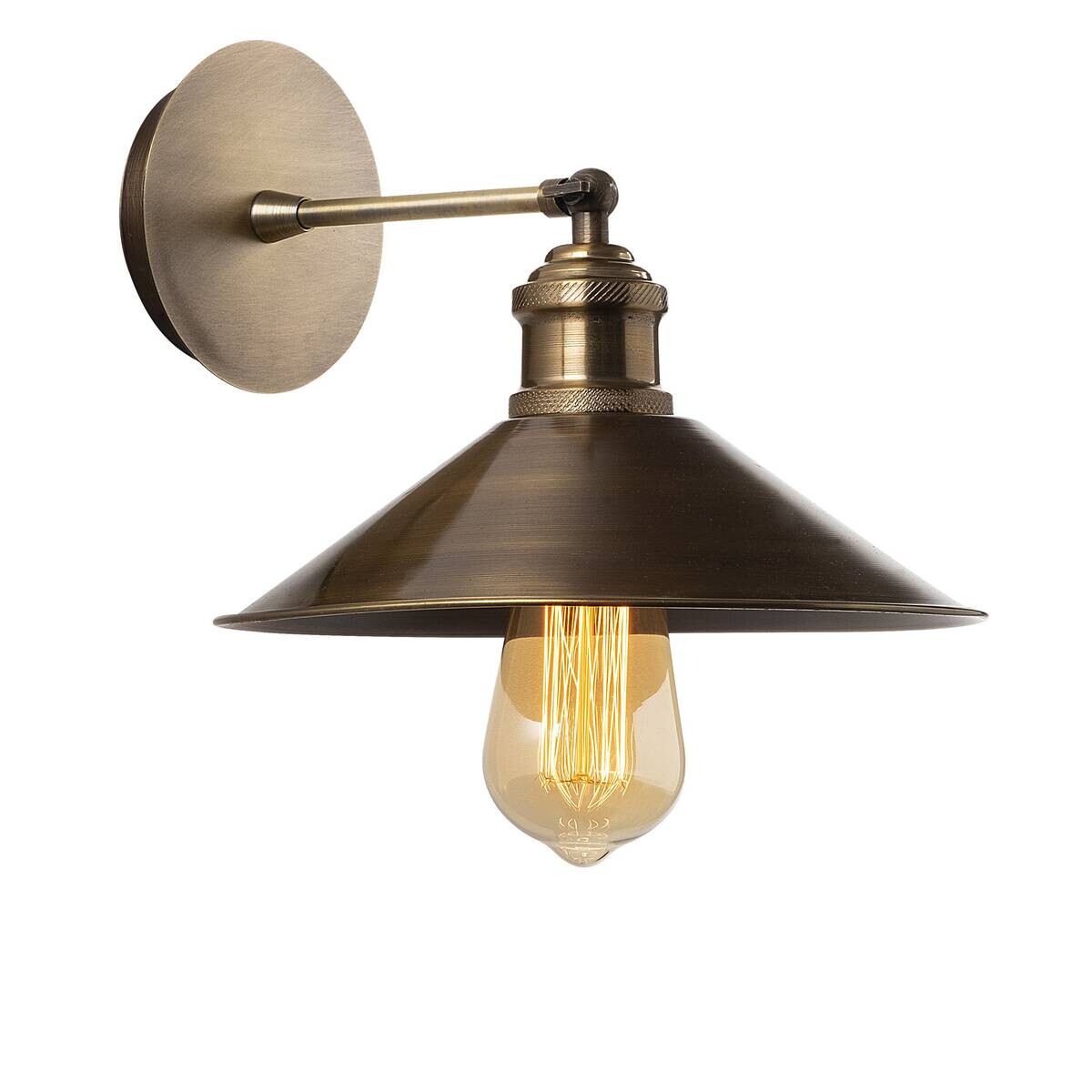Opviq Wandleuchte Berceste bronze Eisen B/H/T/L/D: ca. 24x20x24x24x24 cm E27 1 Brennstellen