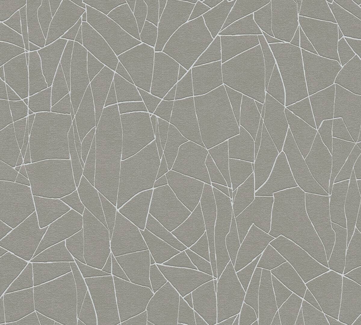 A.S.Creation Vliestapete grau weiß B/H/D: ca. 53x1005x9,7 cm