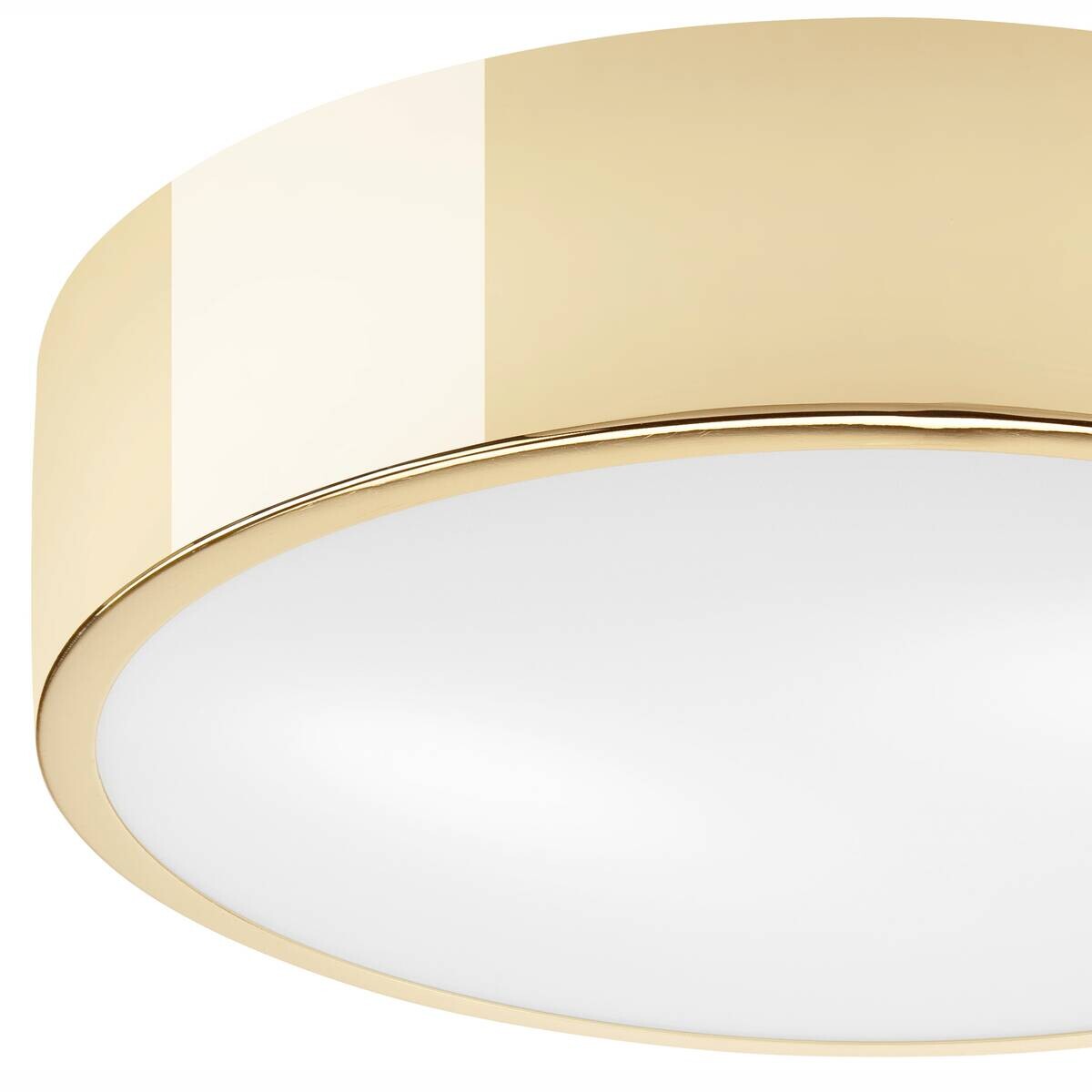 Lamkur Deckenleuchte DANTE 43883 gold Glas Stahl H/L: ca. 8x26 cm E27 1 Brennstellen