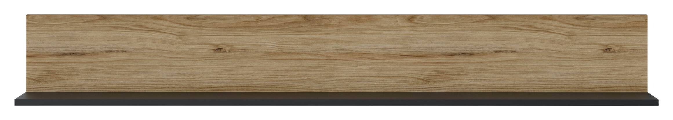 Wandboard Novena Eiche Catania Nachbildung schwarz matt B/H/T: ca. 160x23x22 cm