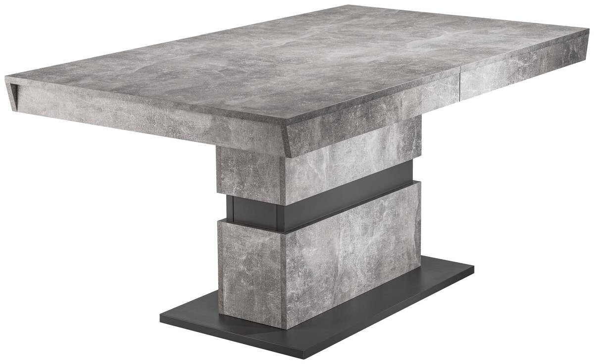 Tisch MATTHEW Beton Optik anthrazit B/H/T: ca. 160x75x90 cm