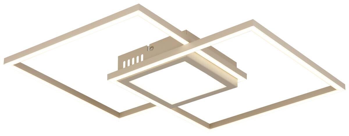 GLOBO LED-Deckenleuchte sand Metall Aluminium B/H/L: ca. 42,6x5x42,6 cm 1 Brennstellen