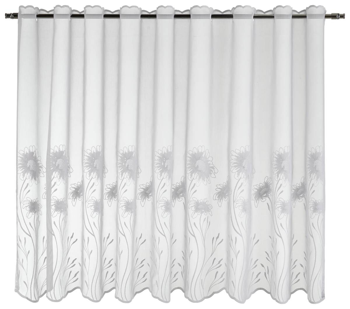 POCOline Scheibengardine Kristin weiß 100% Polyester B/L: ca. 75x140 cm