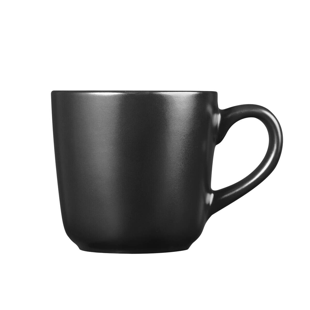 BERGNER Becherset CHARCOAL schwarz Steingut 2 tlg.