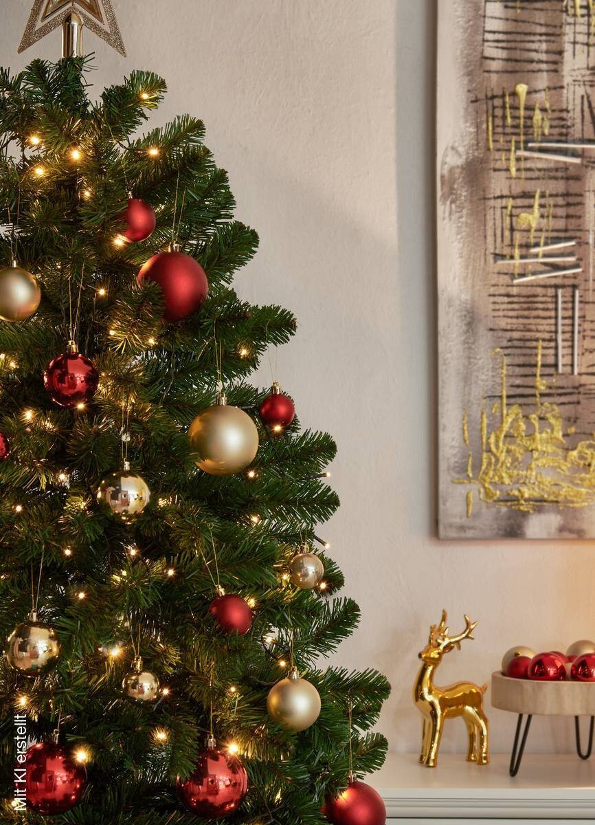 Weihnachtskugelset rot
