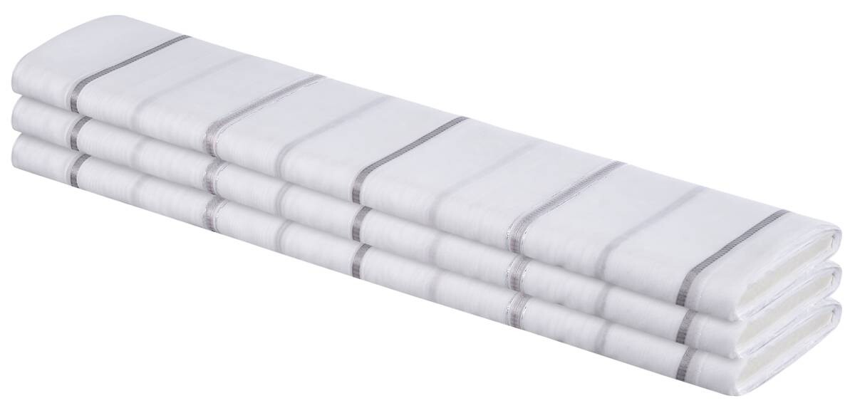 Store-Meterware Glanz grau silber 100% Polyester H: ca. 300 cm
