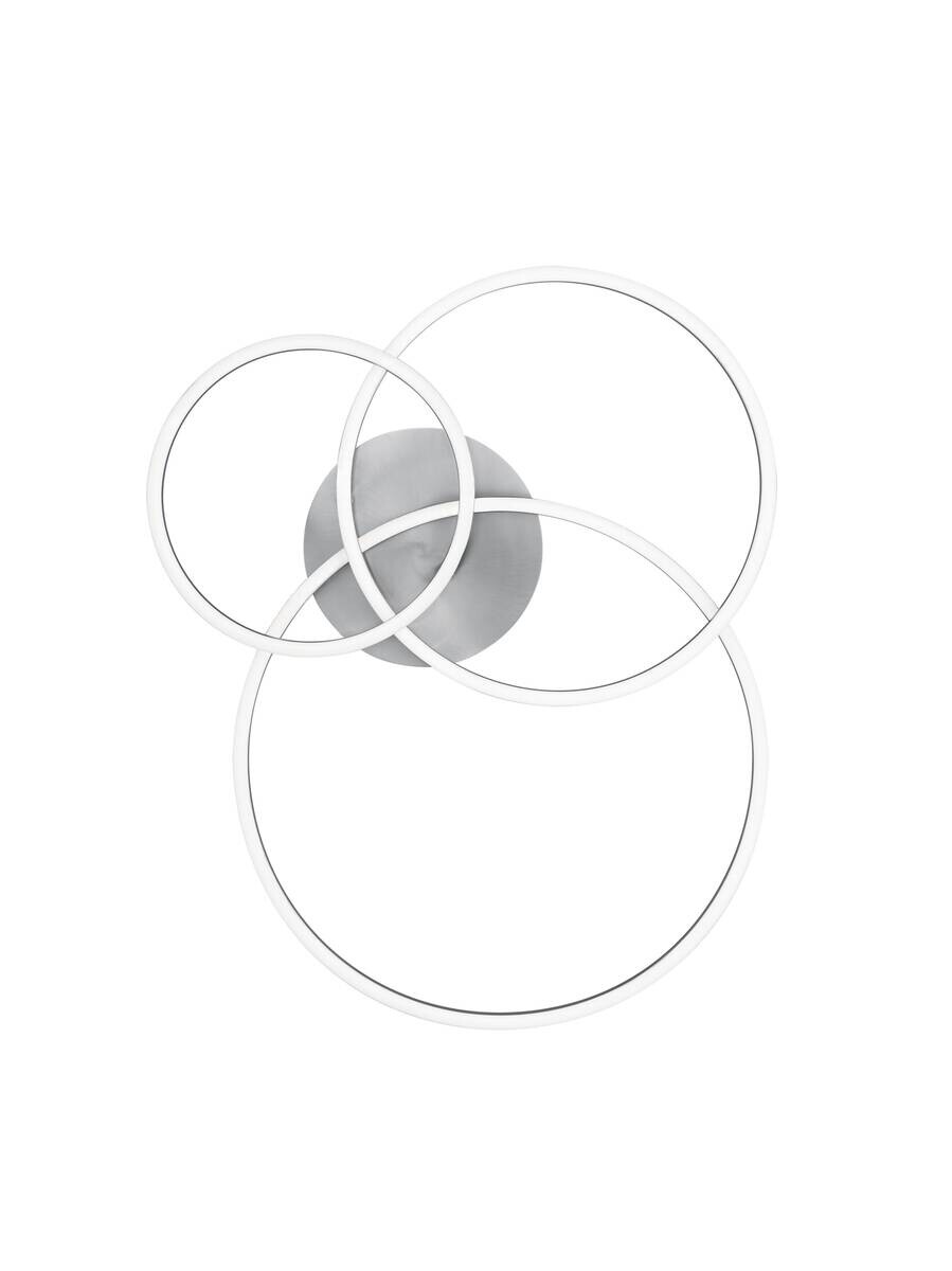 GLOBO LED-Deckenleuchte Winona nickel Metall B/H/T: ca. 78x11,5x60 cm