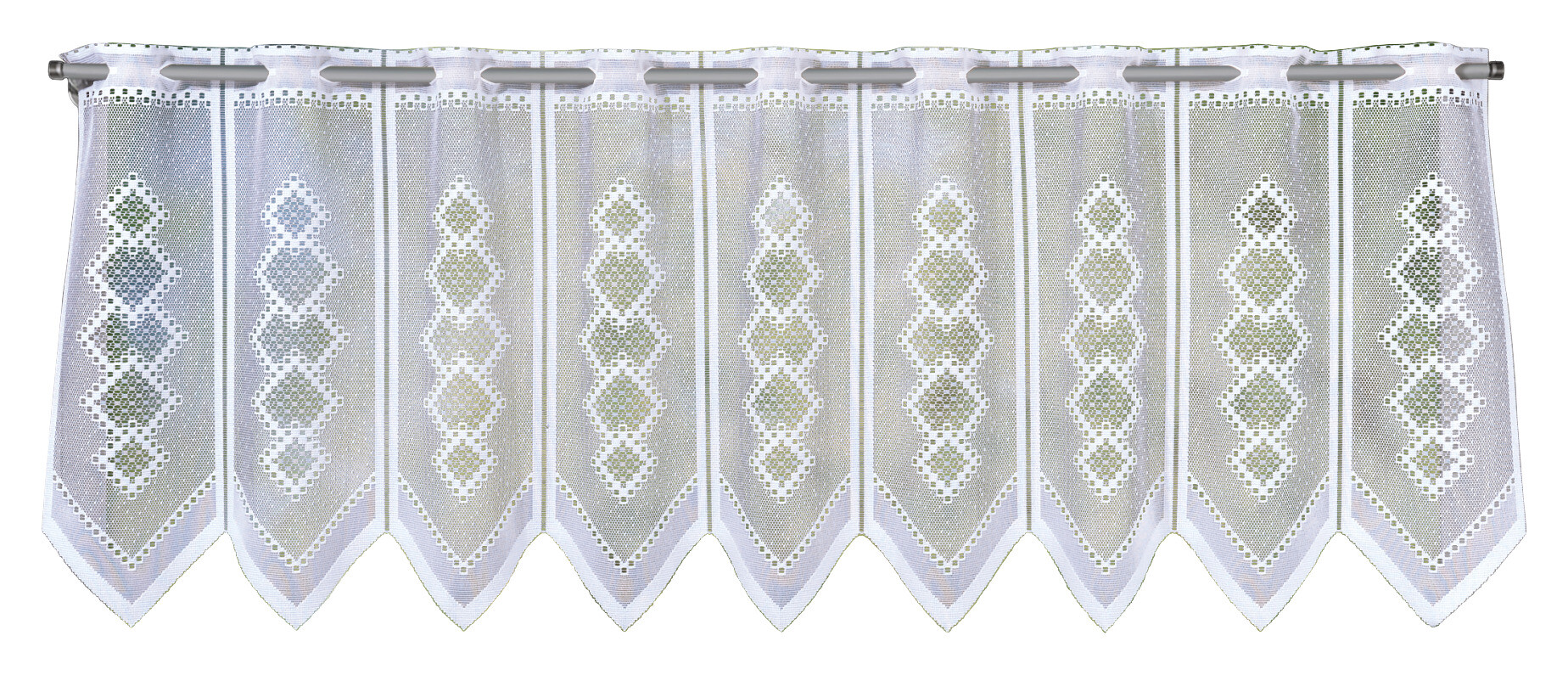 POCOline Scheibengardine Trent weiß B/L: ca. 140x45 cm