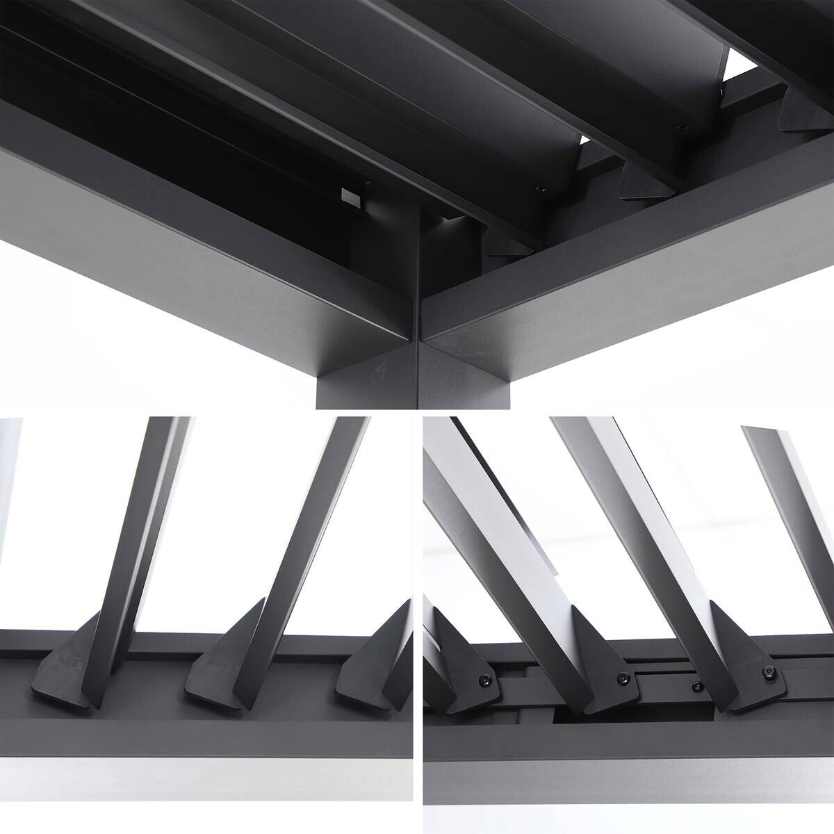 Pergola anthrazit Aluminium B/H/L: ca. 300x256x393 cm