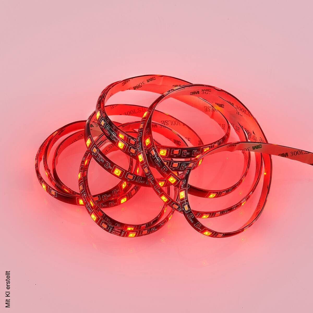 Lichtband schwarz Kunststoff B/L: ca. 1x300 cm