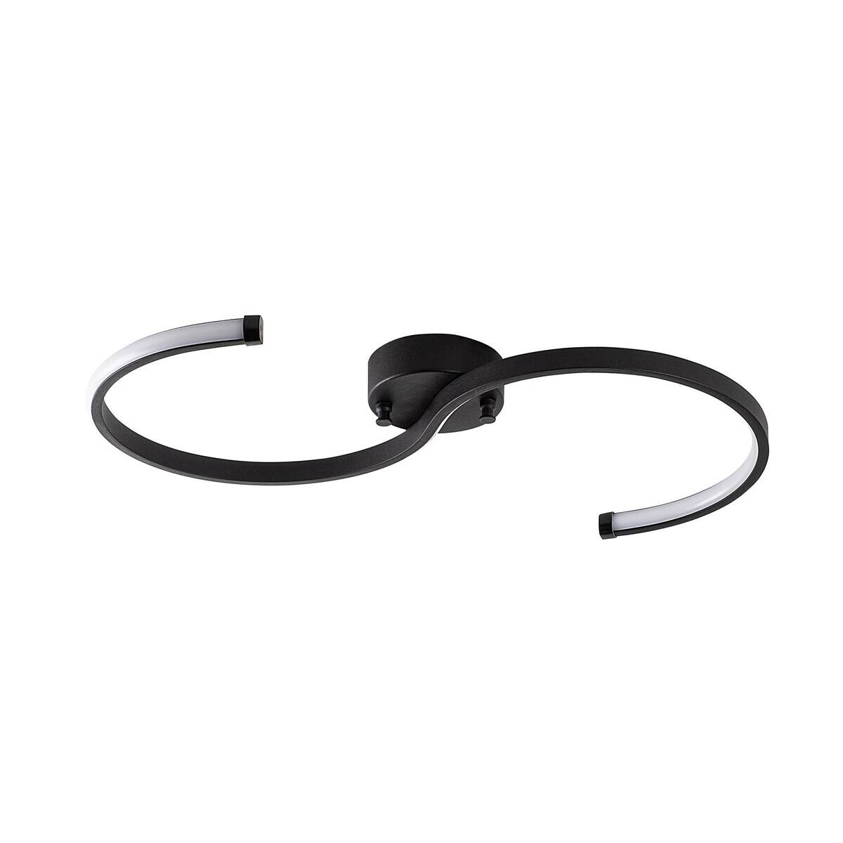 Opviq LED-Deckenleuchte schwarz B/H/T: ca. 25x51x5 cm
