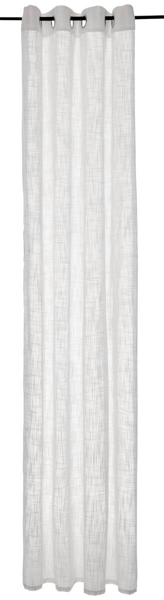Ösenvorhang Bergamo natur 100% Polyester B/L: ca. 135x245 cm