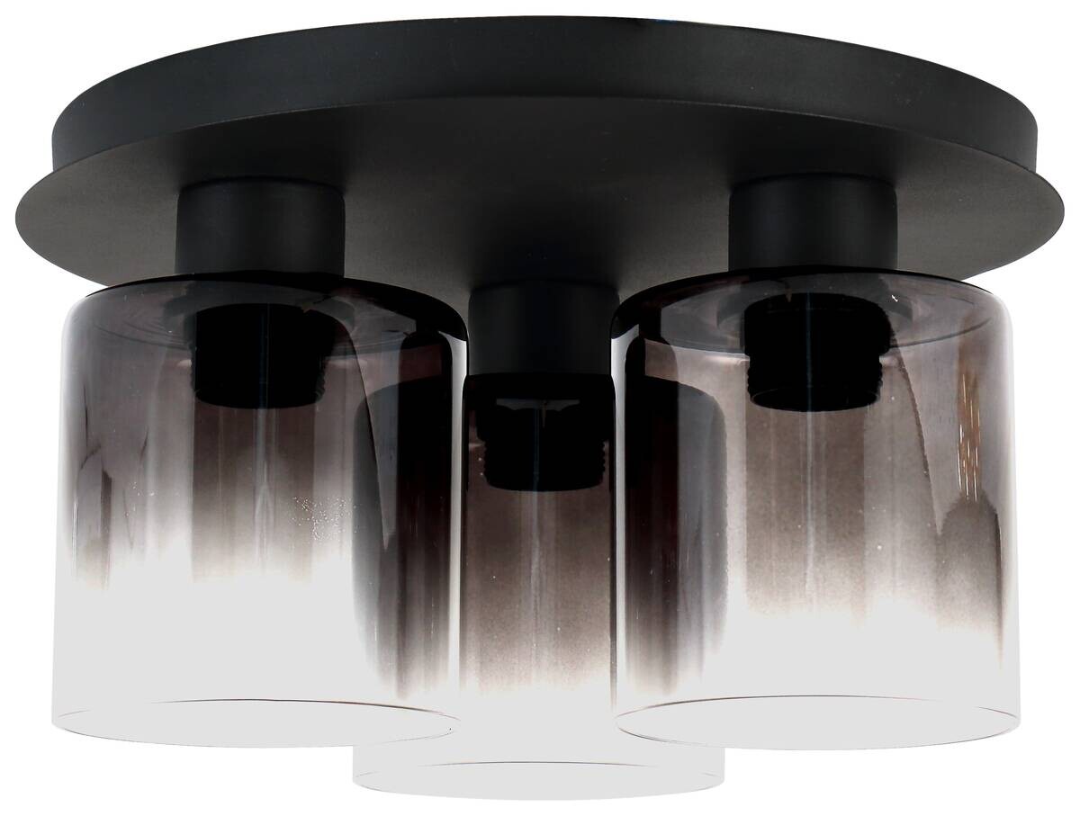 POCOline Deckenleuchte Azir schwarz Metall D: ca. 32 cm E27 3 Brennstellen