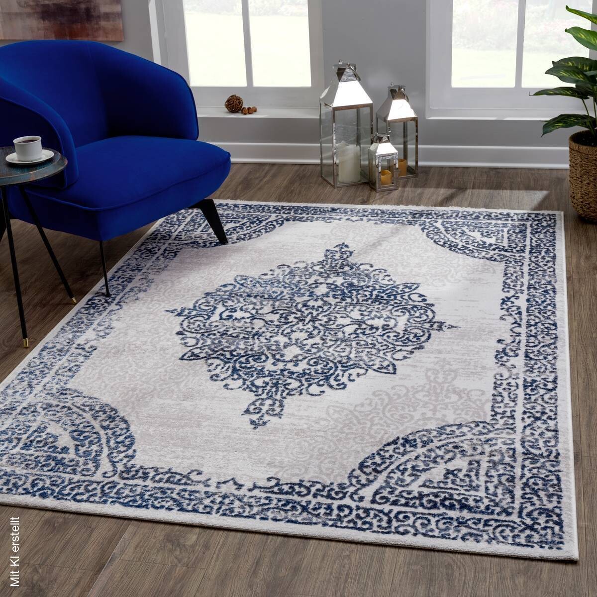 Sanat Teppich Evra hellgrau B/L: ca. 80x150 cm