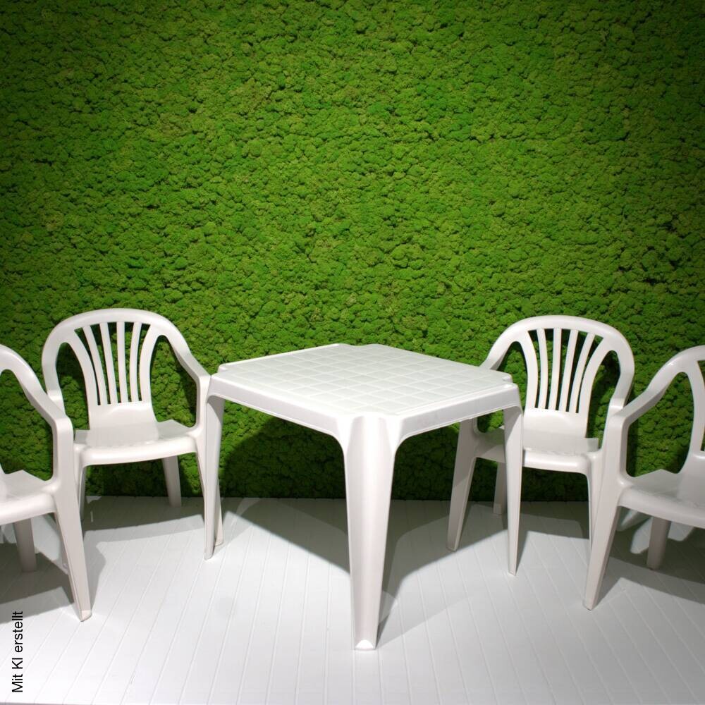 ProGarden Kindermöbel-Set weiß Kunststoff B/H/L: ca. 38x53x43 cm