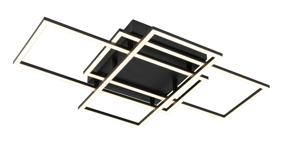 Nolo LED-Deckenleuchte Twin B/H/L: ca. 58x9,1x36 cm