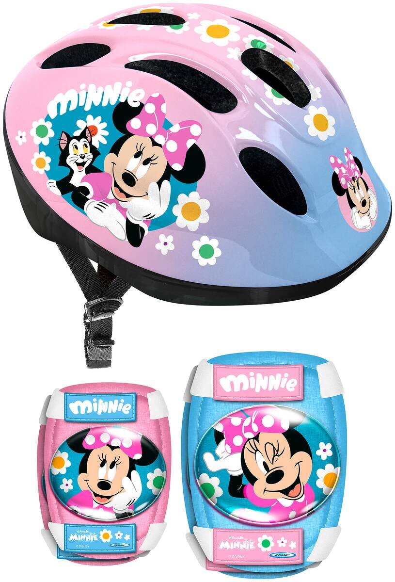Minnie /Disney Kinderhelm mit Polstern bunt bunt