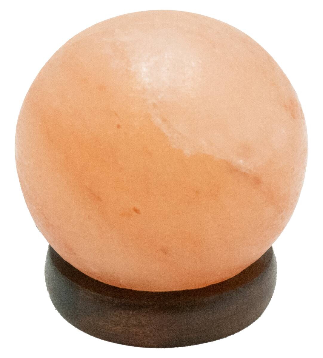 GLOBO LED-Salzkristallleuchte Stone 28307 natur Holz H/D: ca. 10x9 cm