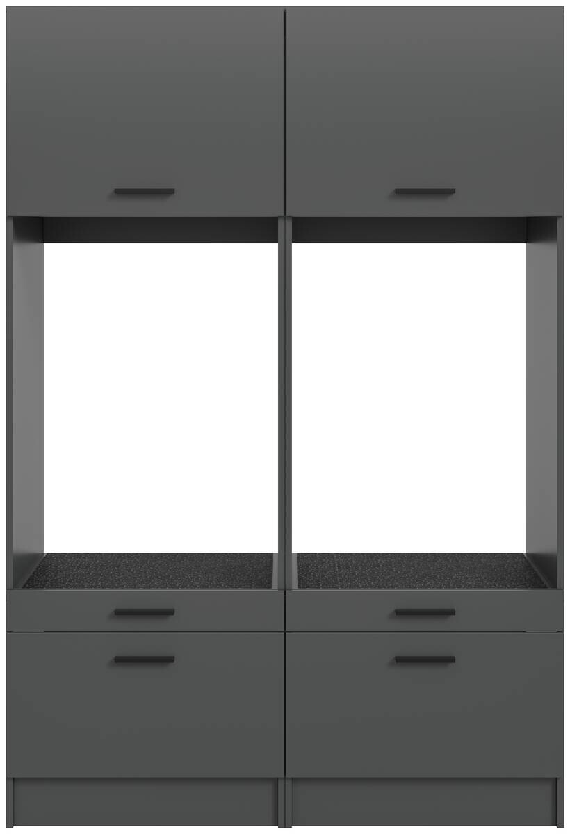 Waschmaschinenumbauschrank Free anthrazit B/H/T: ca. 133x195x68 cm