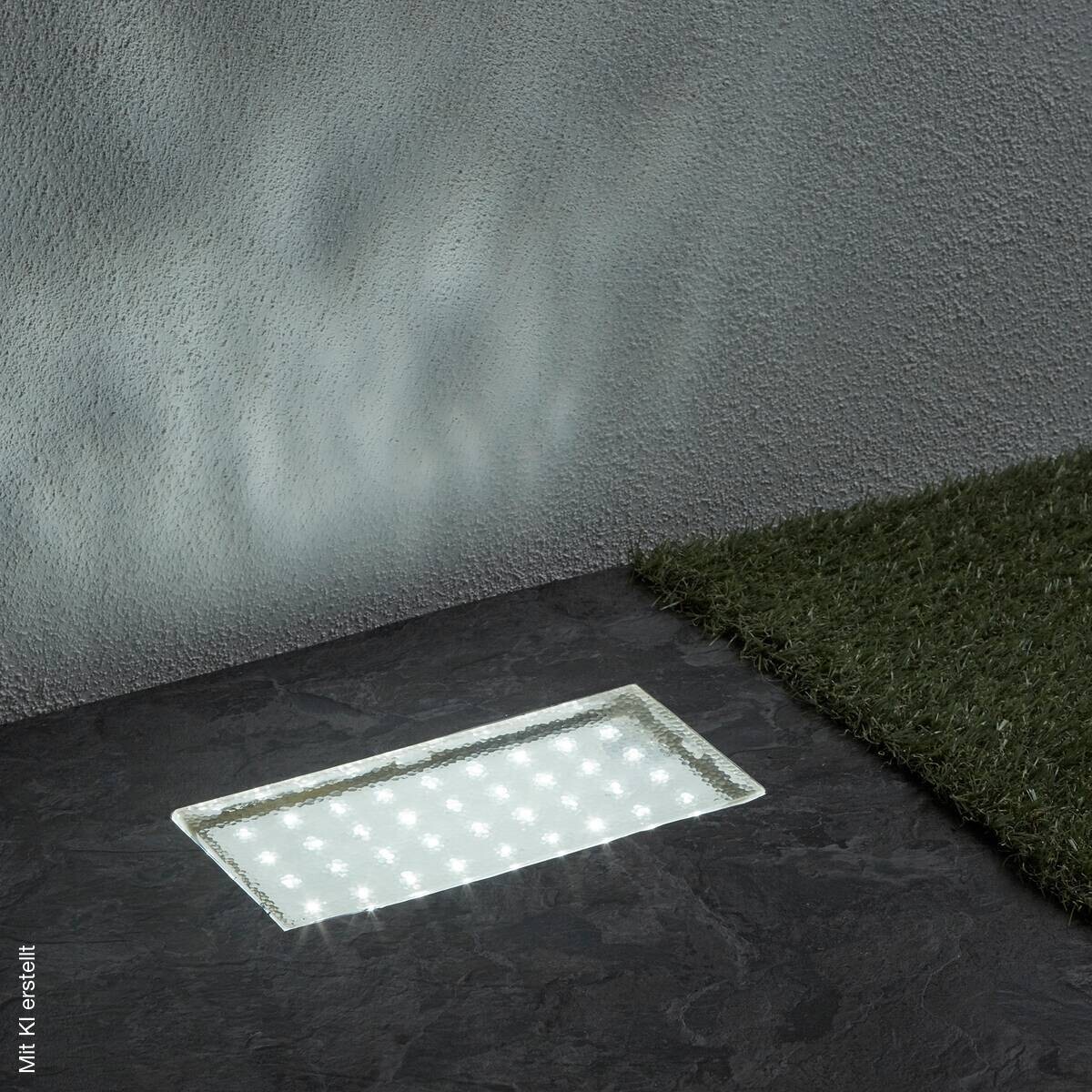 LED-Außenbodeneinbauleuchte klar weiß B/H/L: ca. 10x7,4x20 cm
