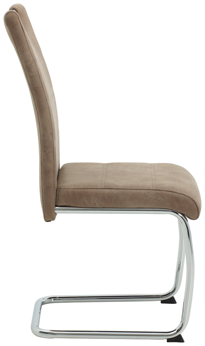 Schwingstuhl Flora beige Vintage Microfaser B/H/T: ca. 43x98x59 cm