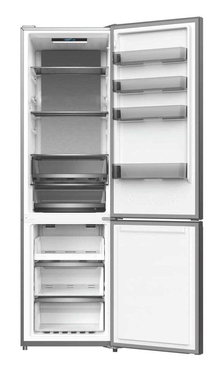 POCOline Kühl-/Gefrierkombination KGK200-405AIXDNF dark Inox B/H/T: ca. 59,5x200x66 cm