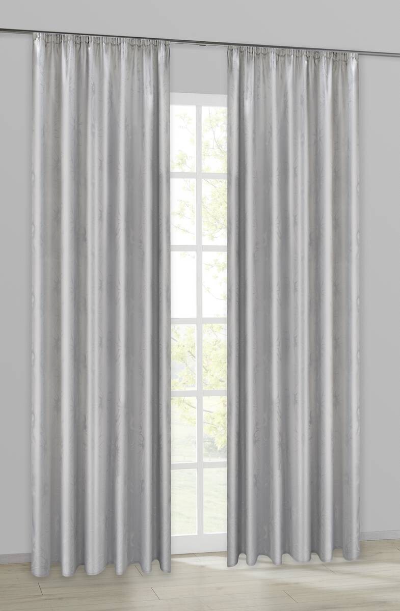 ACUS design collection Dekovorhang Paradiso silber B/L: ca. 140x245 cm