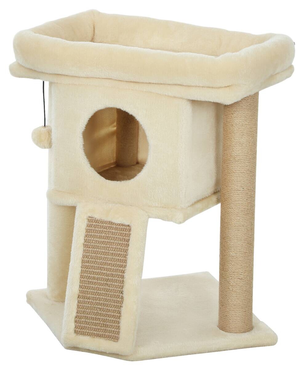 PawHut Kratzbaum beige Plüsch B/H/L: ca. 40x57x40 cm