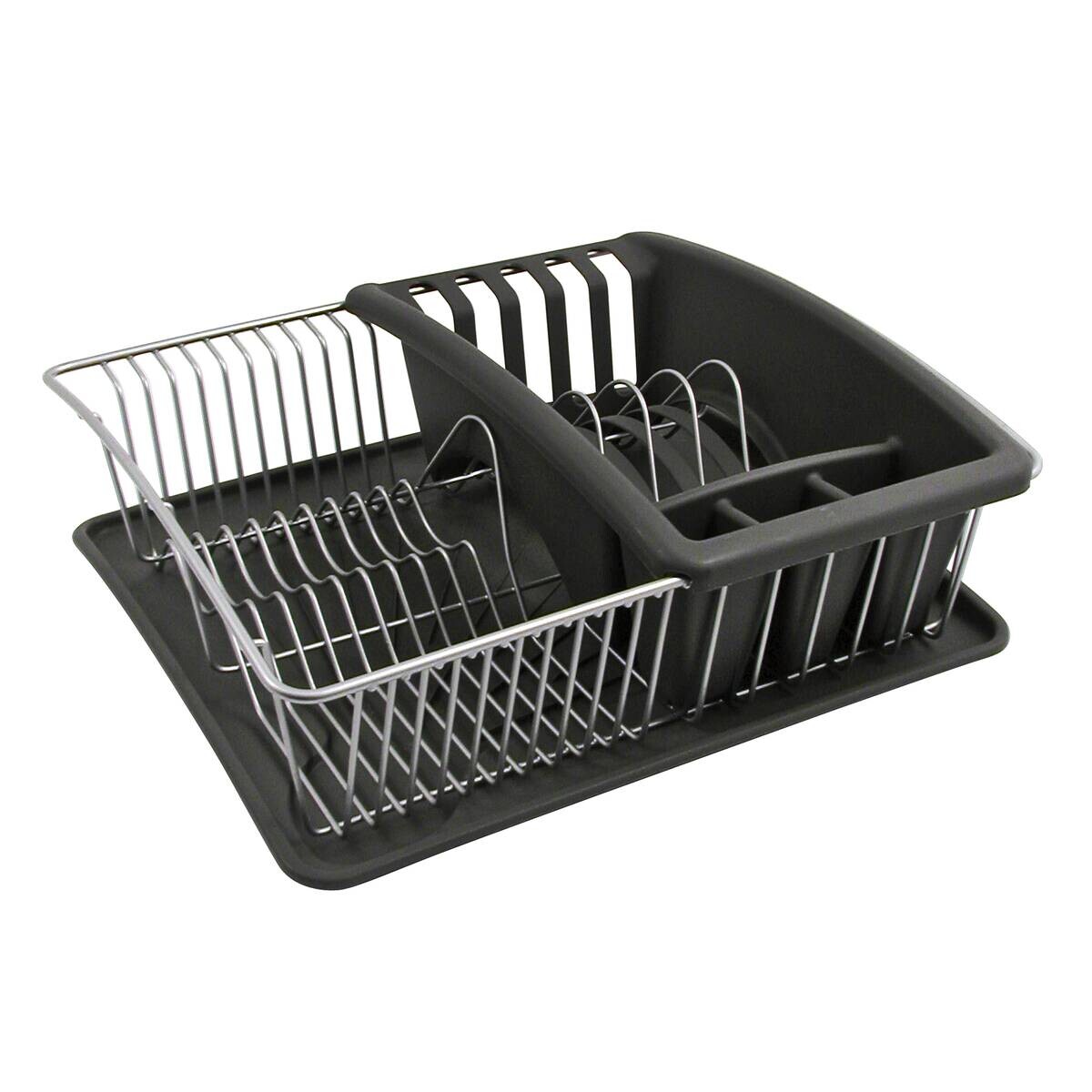 Metaltex Spülkorb grau Metall B/H/L: ca. 36x12x32 cm