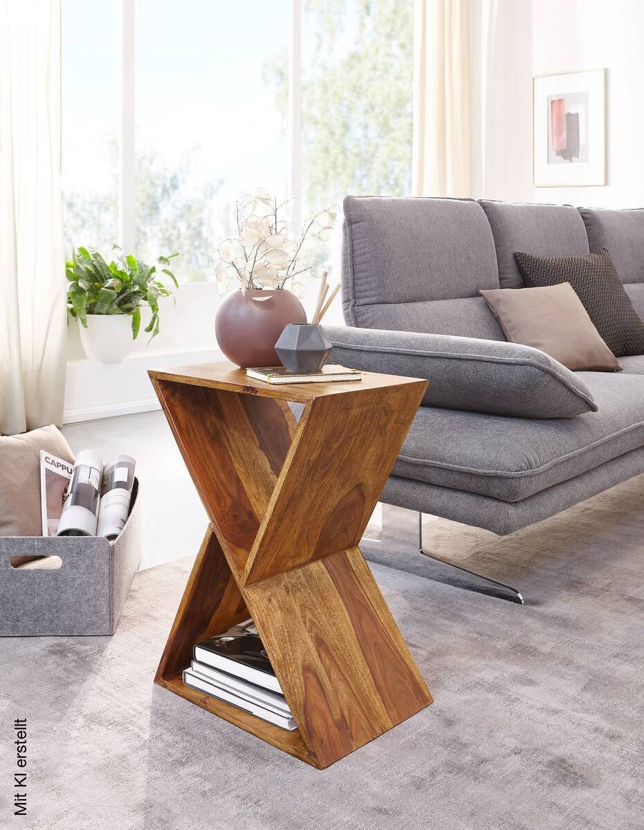 Beistelltisch rosenholz Nachbildung Holz B/H/T: ca. 43x60x30 cm