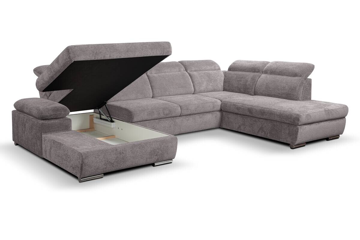 Wohnlandschaft Cordoba braun Webstoff B/H/T: ca. 359x105x232 cm