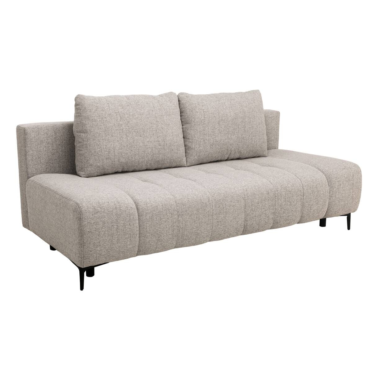 Schlafsofa hellbraun Webstoff B/H/T: ca. 195x88x95 cm