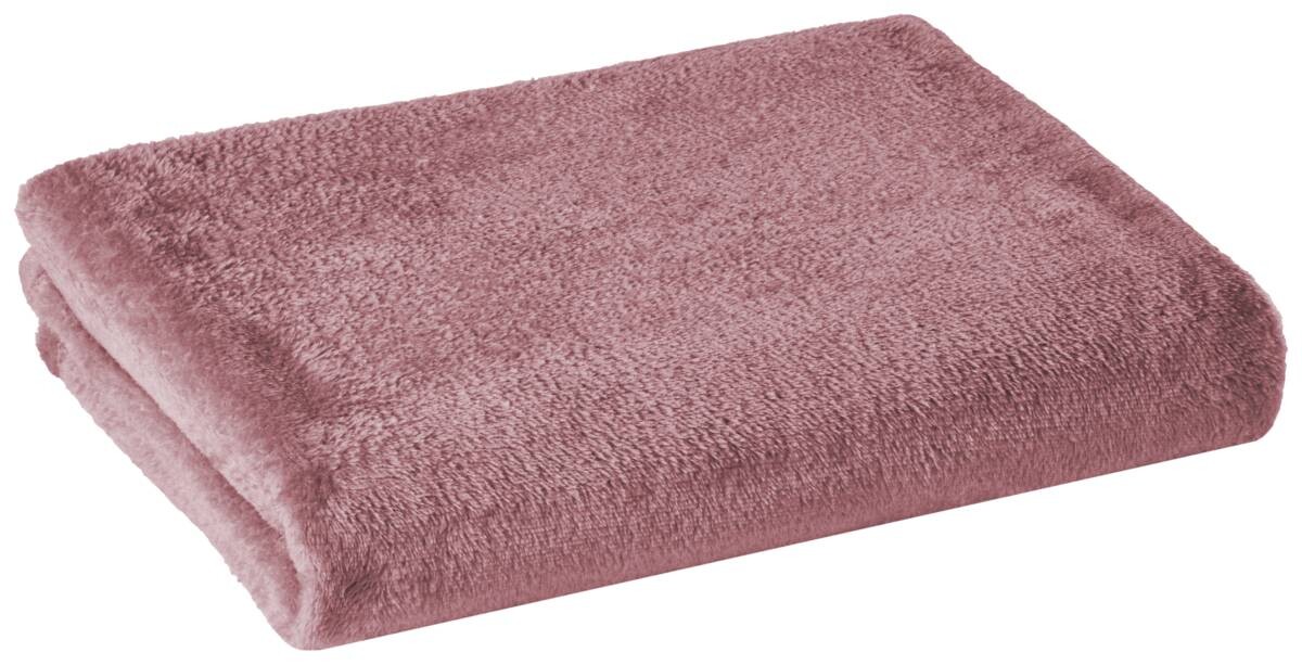 Flanelldecke rosa Polyester B/L: ca. 160x220 cm