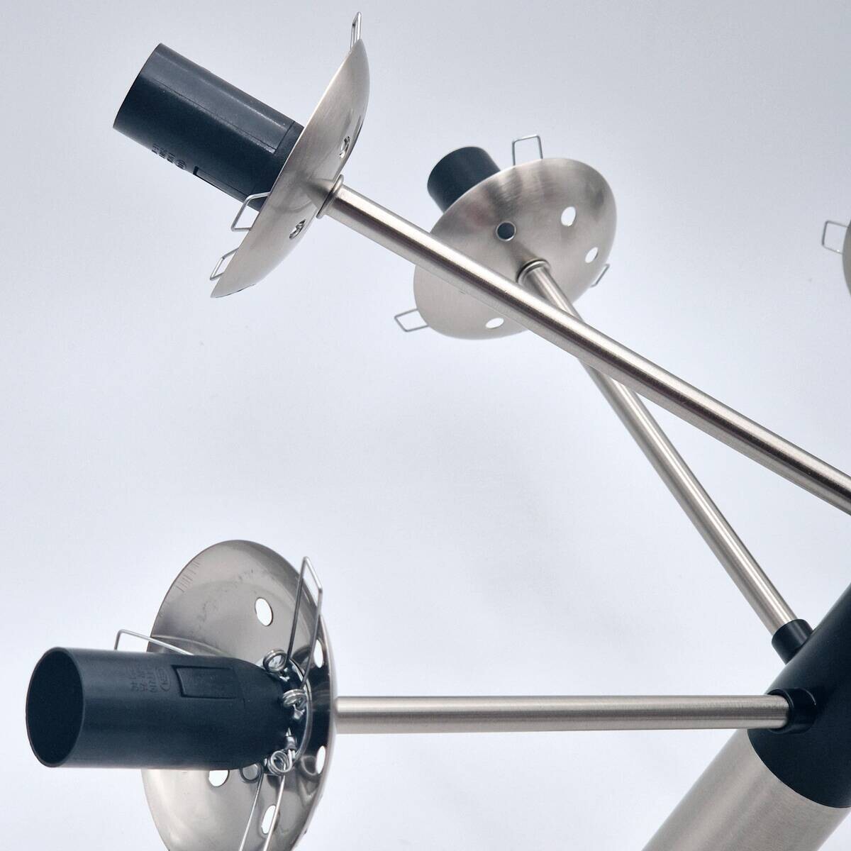 Lamkur Deckenleuchte Chrom Stahl Glas B/H/L: ca. 66x68x66 cm E14 8 Brennstellen