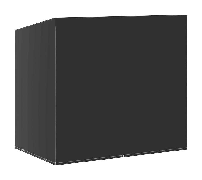 vidaXL Schutzhülle für Hollywoodschaukel schwarz Kunststoff B/H/L: ca. 117x170x185 cm