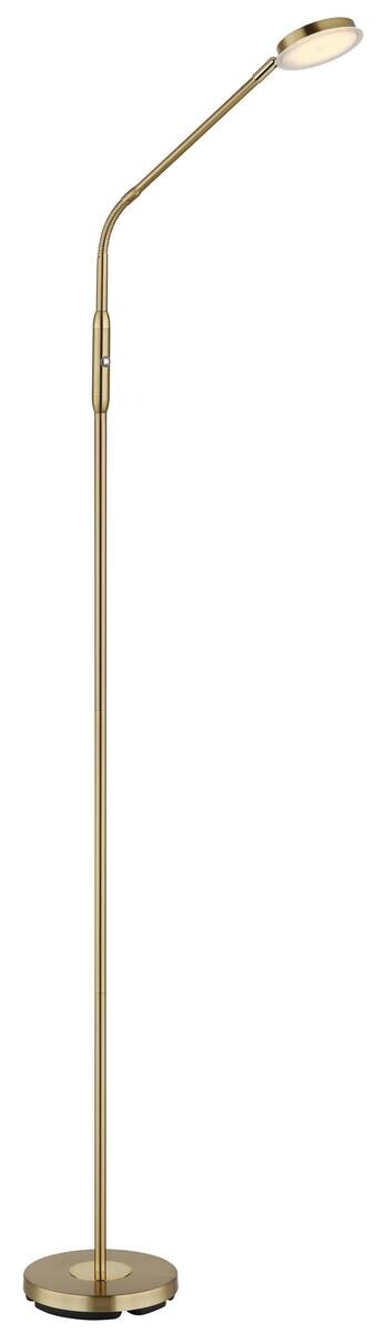 GLOBO Stehlampe messing Metall B/H/L: ca. 20x173x52 cm 1 Brennstellen