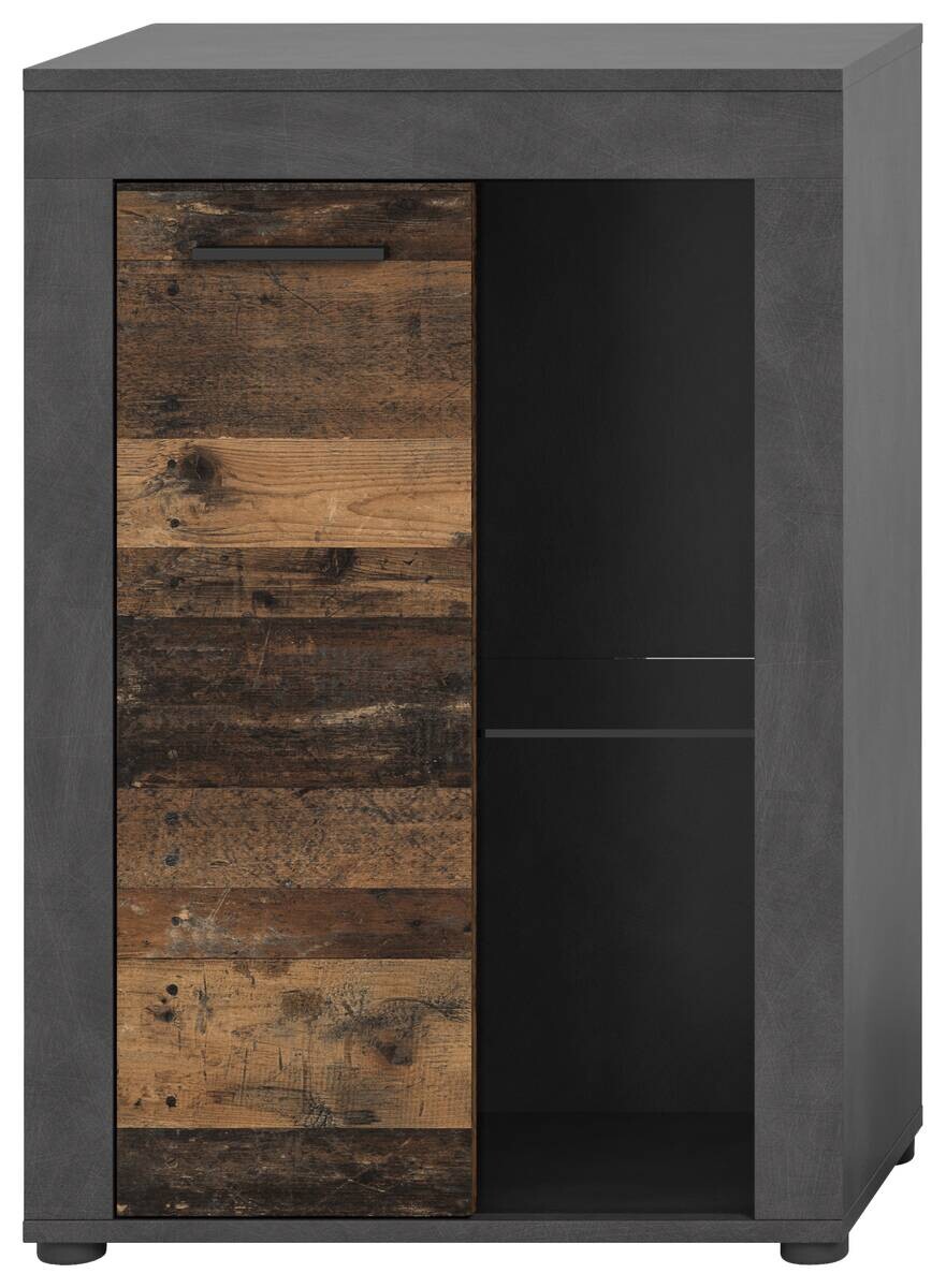 Vitrine Jam Matera Nachbildung Old Wood Nachbildung B/H/T: ca. 86x60x35 cm