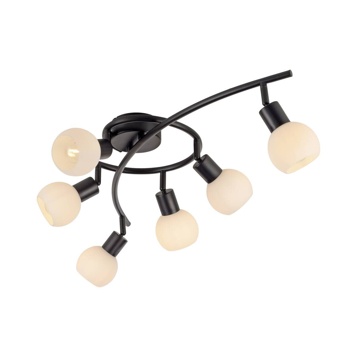 Just Light Spot 4flg. schwarz B/H/L: ca. 27x22x85 cm E14 4 Brennstellen