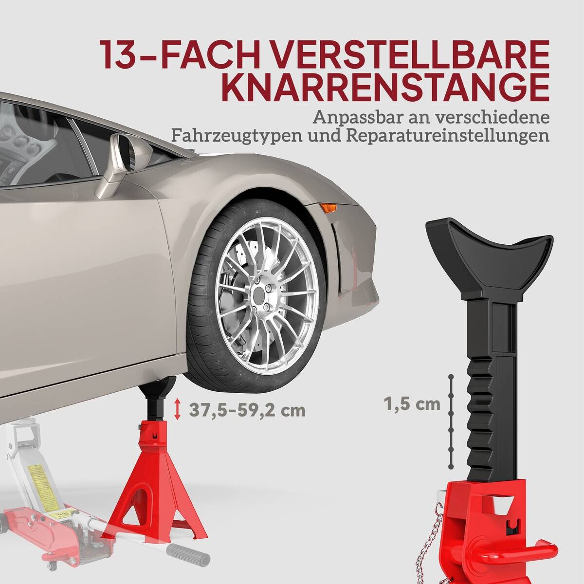 HOMCOM Unterstellbock B/H/L: ca. 23x37,5x26 cm