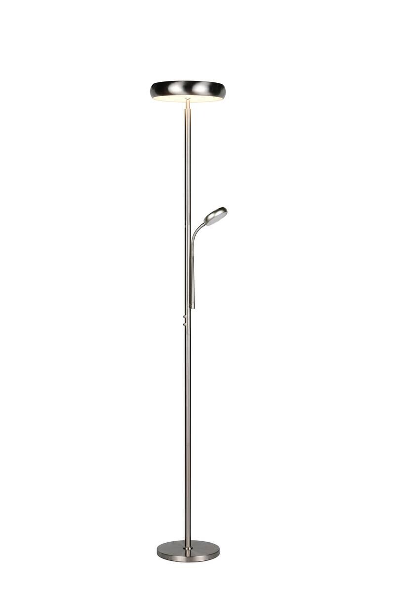 Reality Stehlampe Palermo nickel matt Metall H: ca. 183 cm 1 Brennstellen
